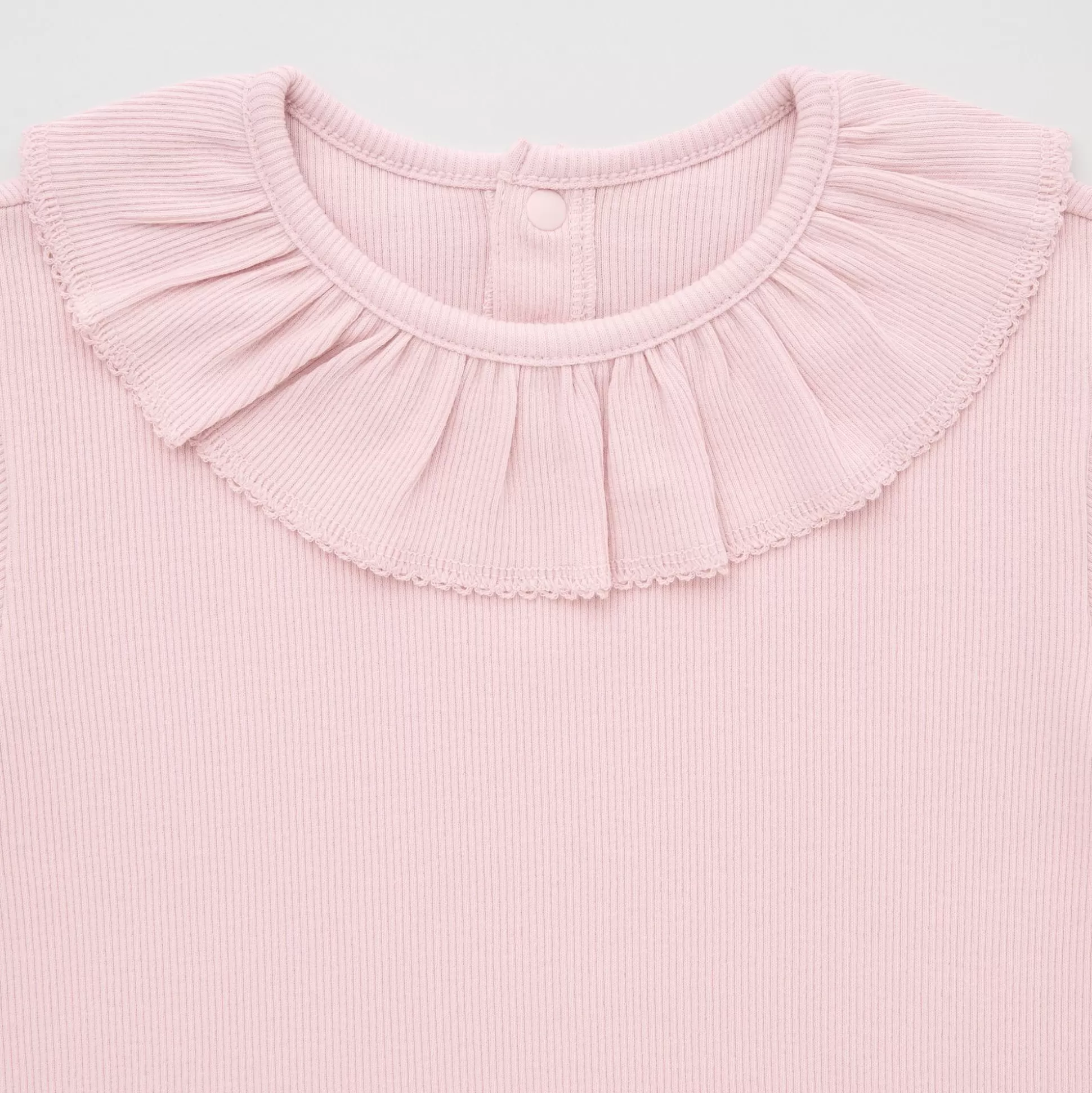 Baby UNIQLO Tops<Ribbed Crew Neck Long-Sleeve T-Shirt