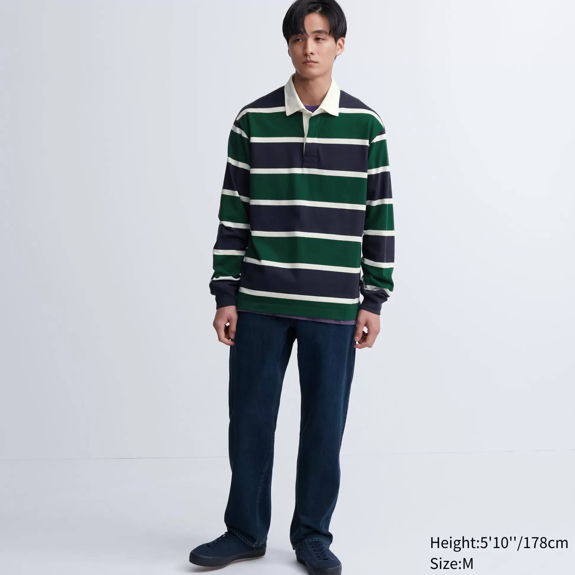 Men UNIQLO Polo Shirts<Rugger Long-Sleeve Polo Shirt