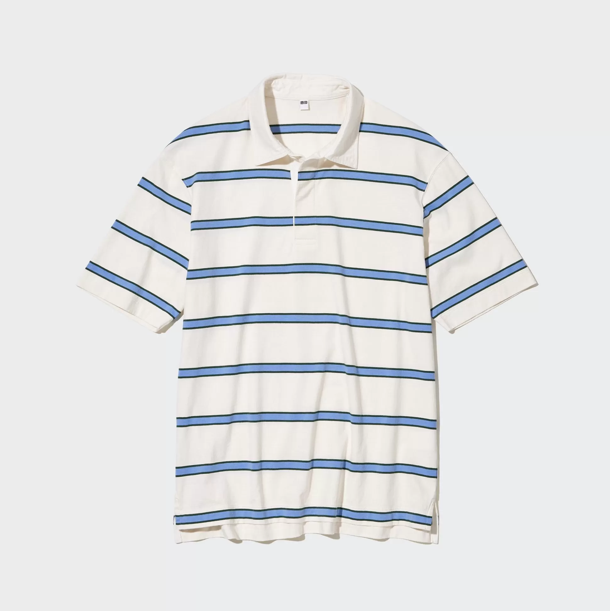 Women UNIQLO Shirts & Blouses<Rugger Striped Short Sleeve Polo Shirt