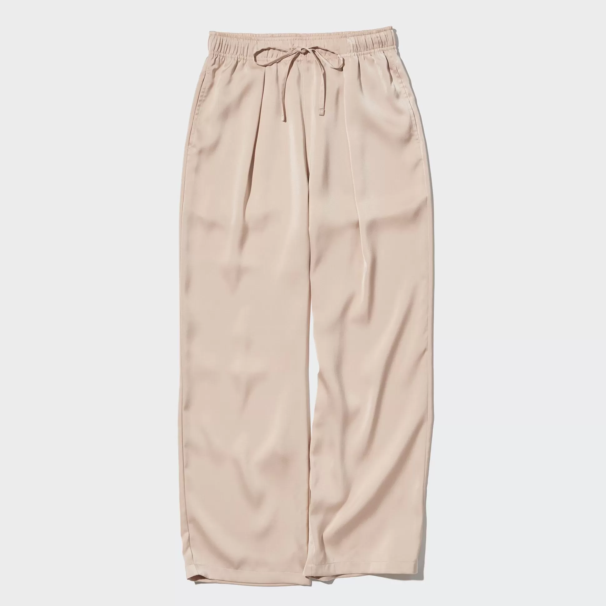 Women UNIQLO Pants<Satin Drape Straight Pants