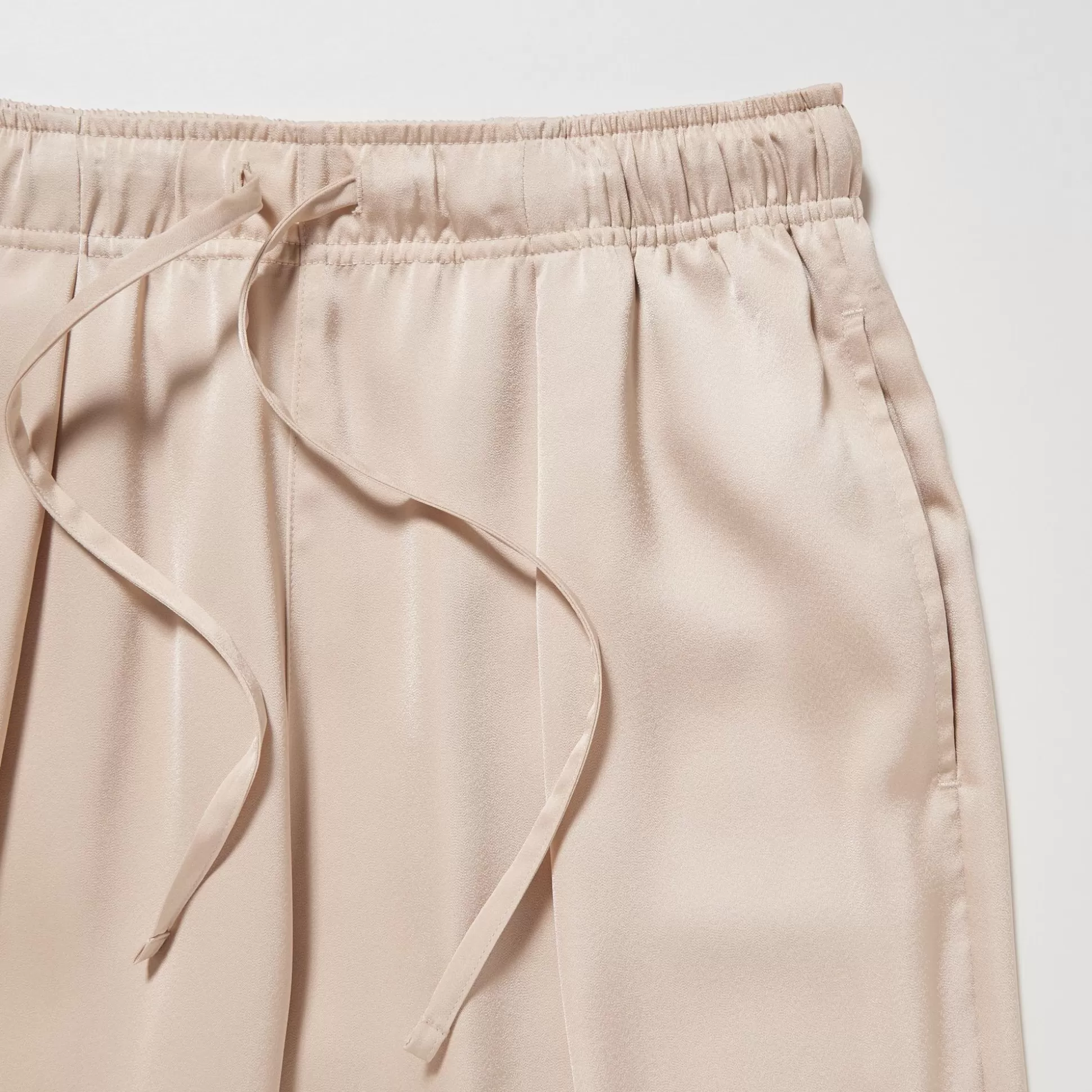 Women UNIQLO Pants<Satin Drape Straight Pants