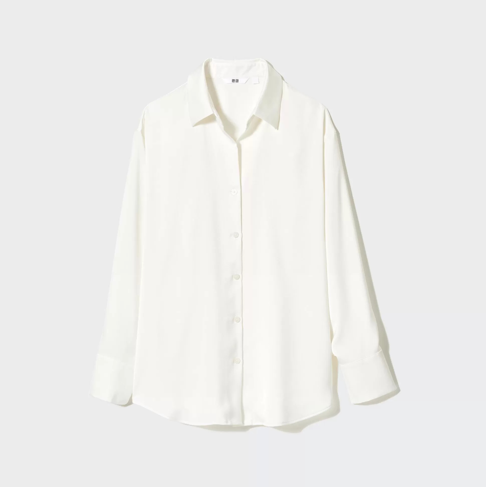 Women UNIQLO Shirts & Blouses<Satin Long Sleeve Blouse