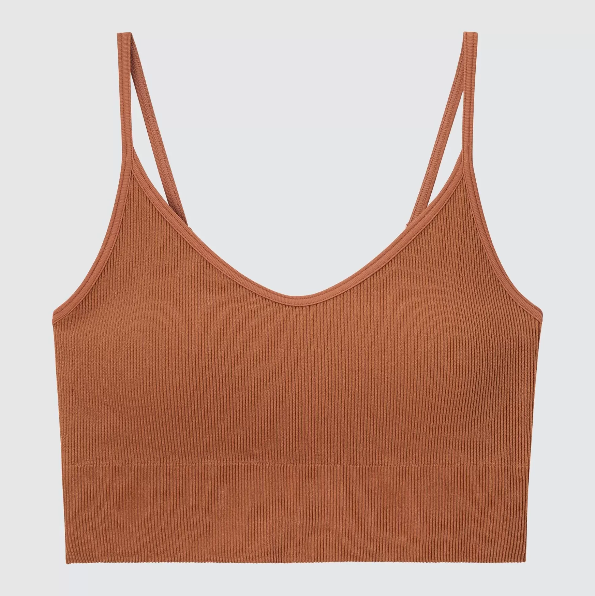 Women UNIQLO Cropped Tops<Seamless Half Camisole Bra Top