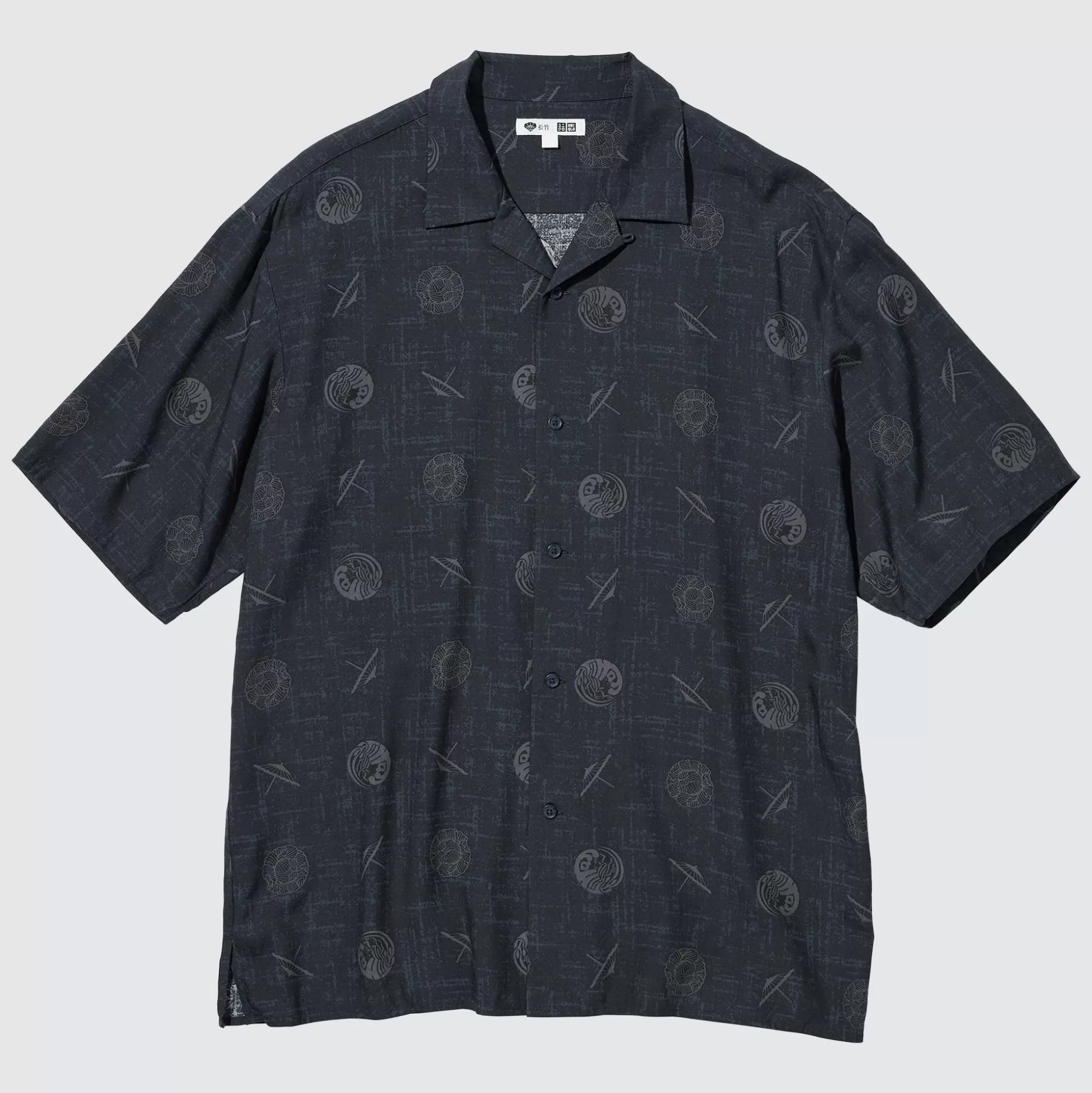 Men UNIQLO Casual Shirts<Shochiku Kabuki Open Collar Short-Sleeve Shirt