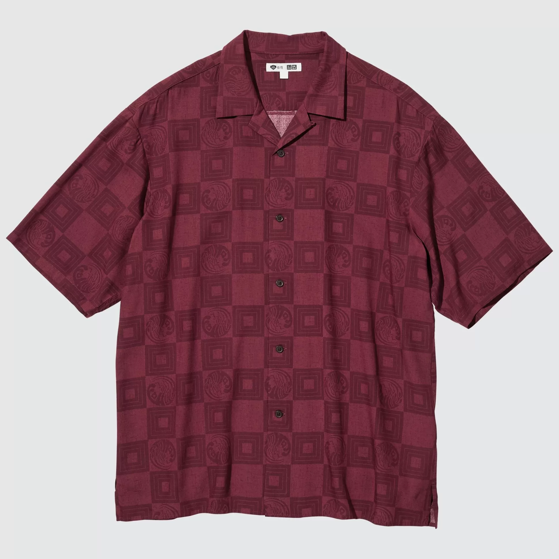 Men UNIQLO Casual Shirts<Shochiku Kabuki Open Collar Short-Sleeve Shirt