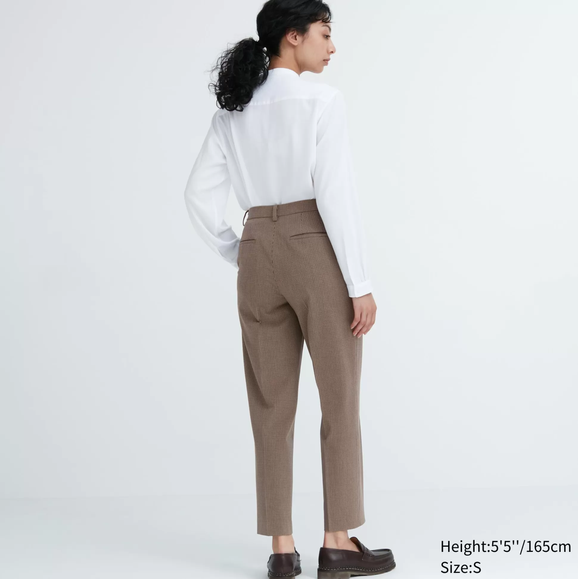 Women UNIQLO Pants<Smart Ankle Pants (2-Way Stretch Check)