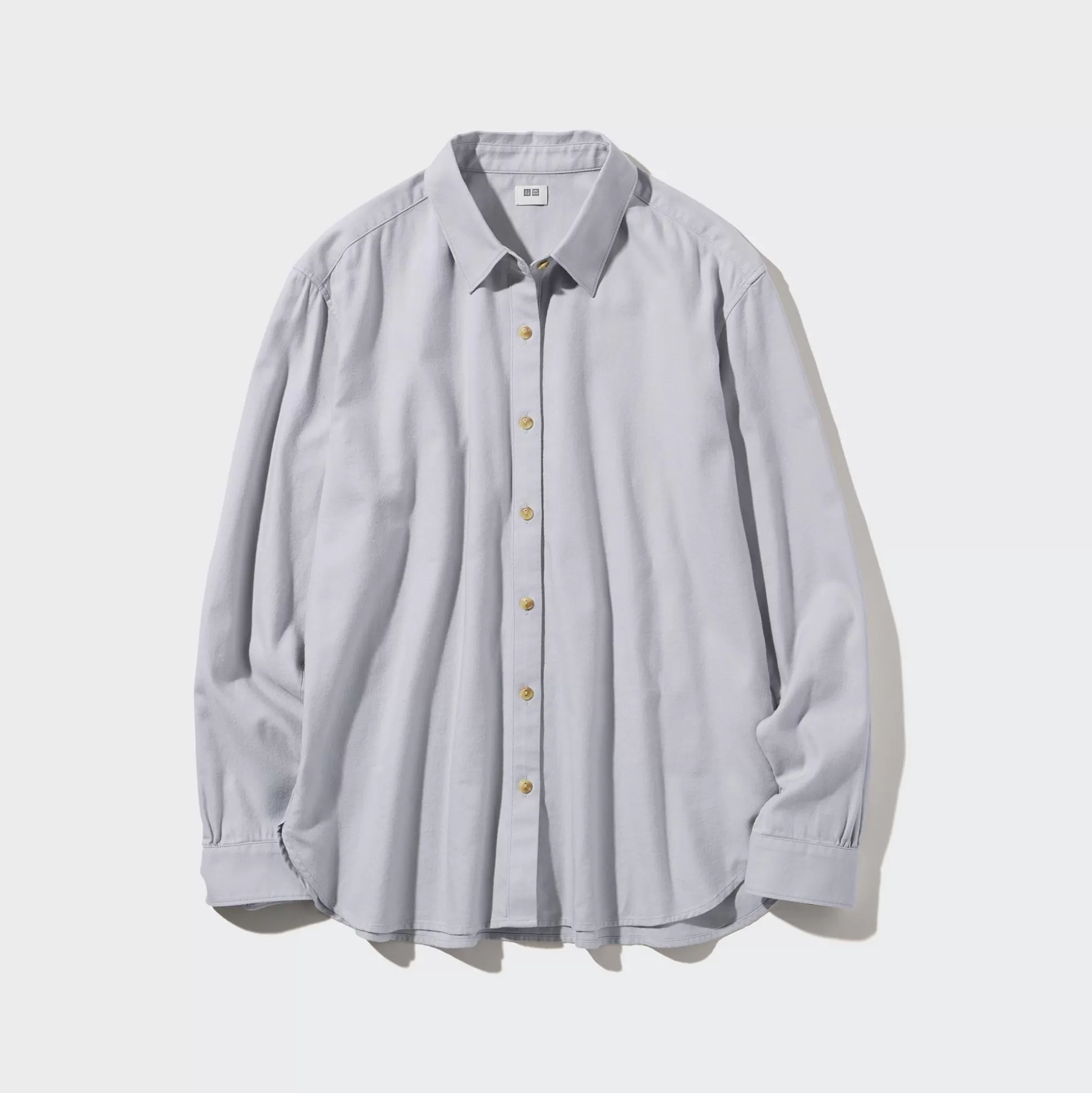 Women UNIQLO Shirts & Blouses<Soft Brushed Long-Sleeve Shirt