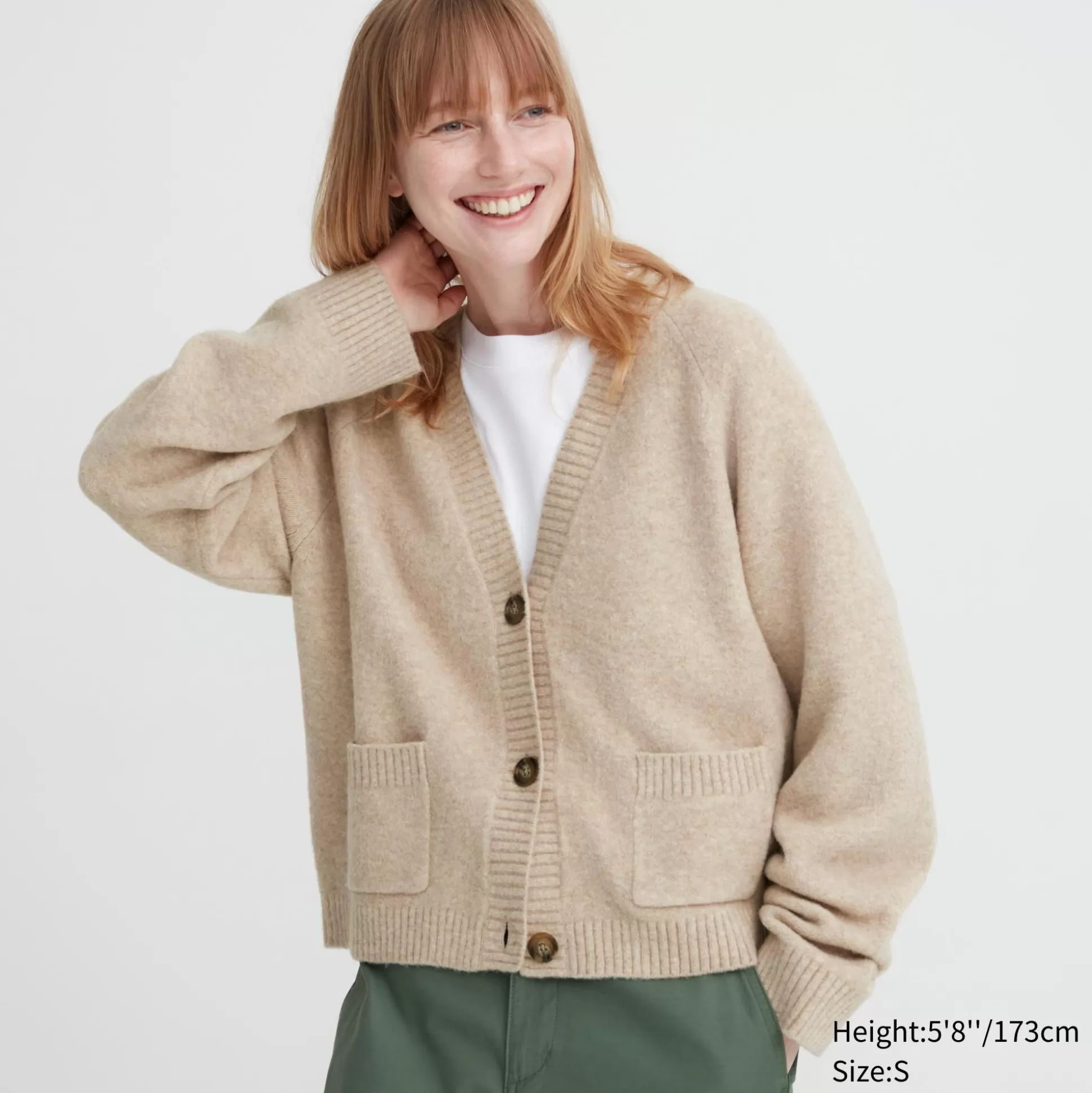 Women UNIQLO Sweaters<Souffle Yarn Long-Sleeve Short Cardigan