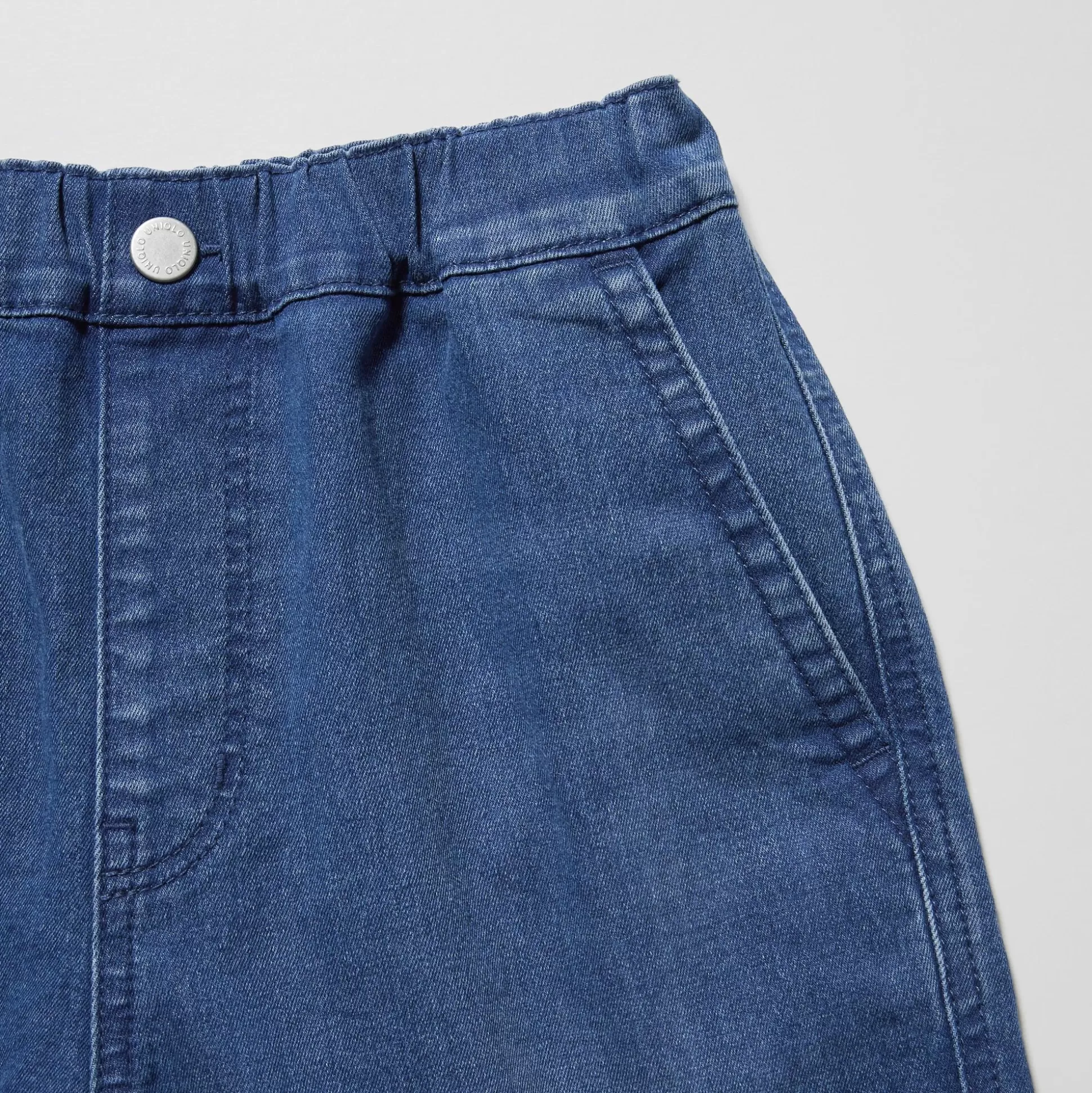 Kids UNIQLO Shorts<Stretch Denim Easy Shorts