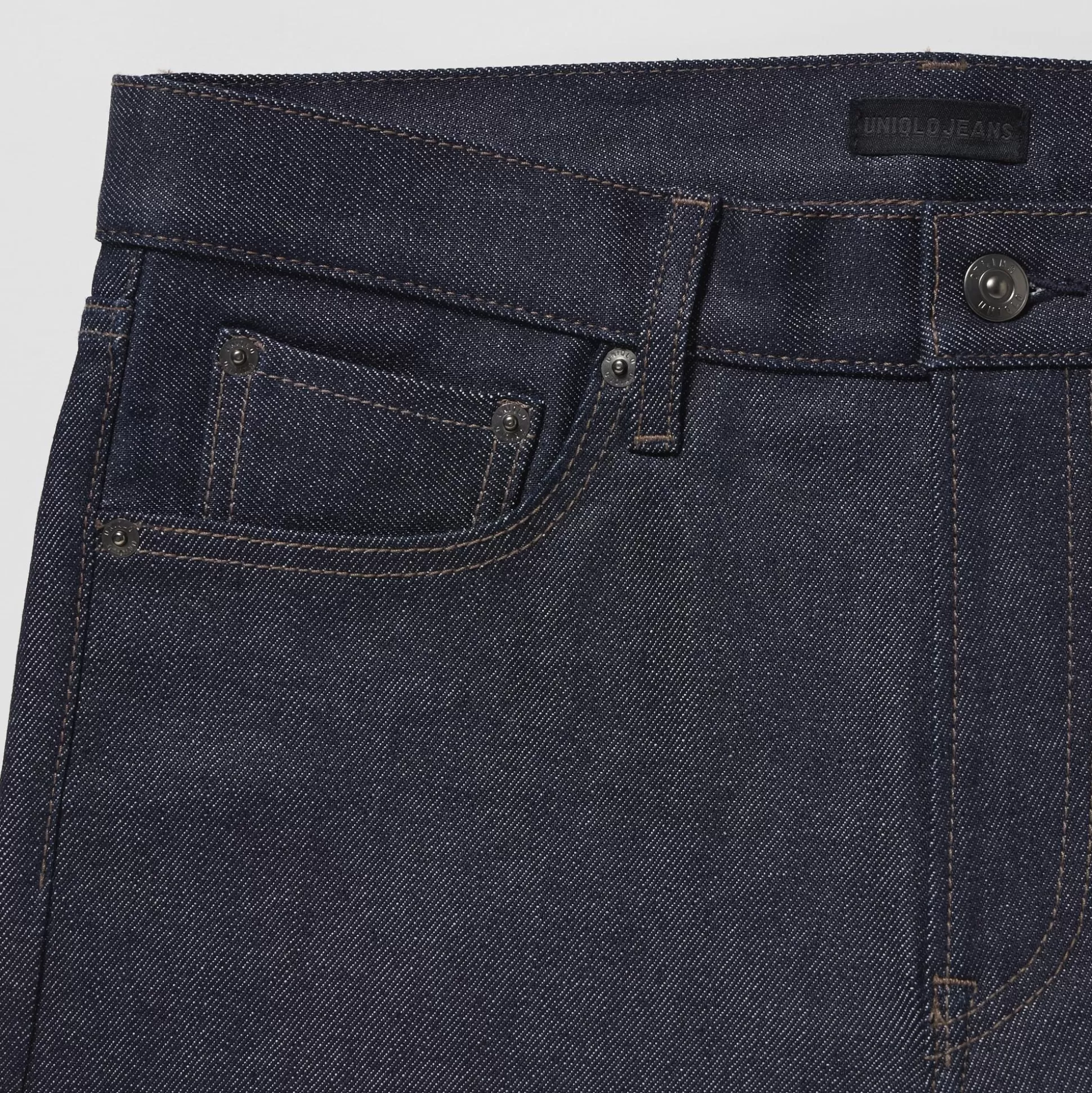 Men UNIQLO Jeans<Stretch Selvedge Slim-Fit Jeans