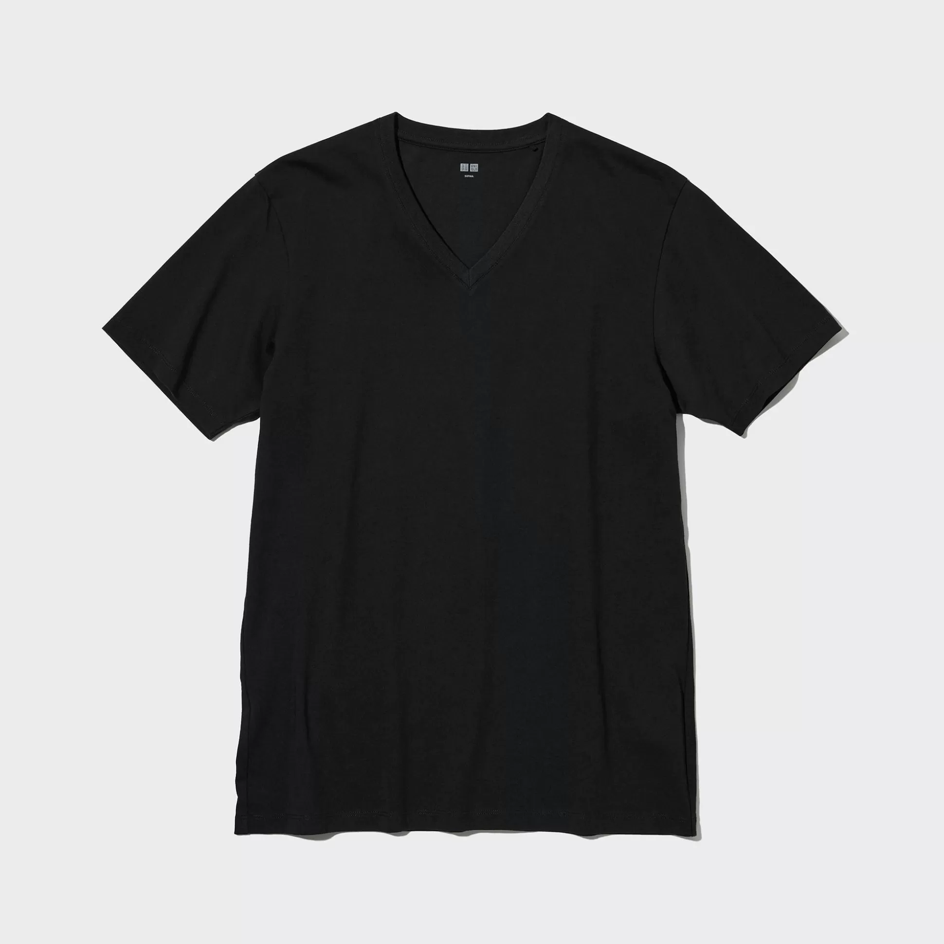 Men UNIQLO T-Shirts<Supima® Cotton V-Neck Short-Sleeve T-Shirt