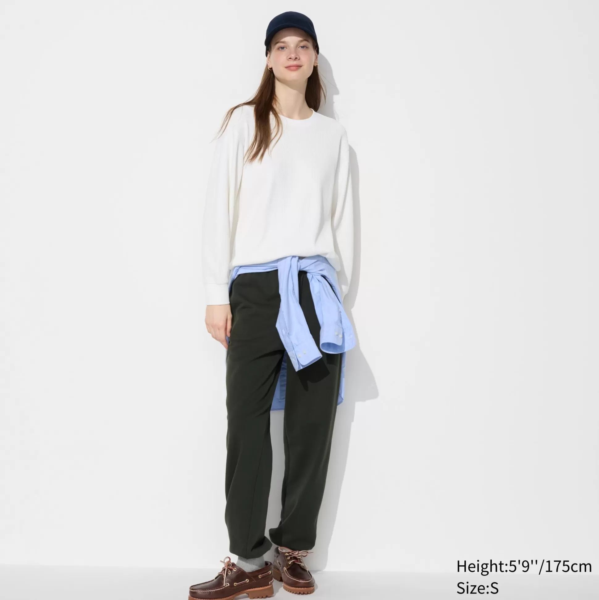 Women UNIQLO T-Shirts<Waffle Crew Neck Long-Sleeve T-Shirt