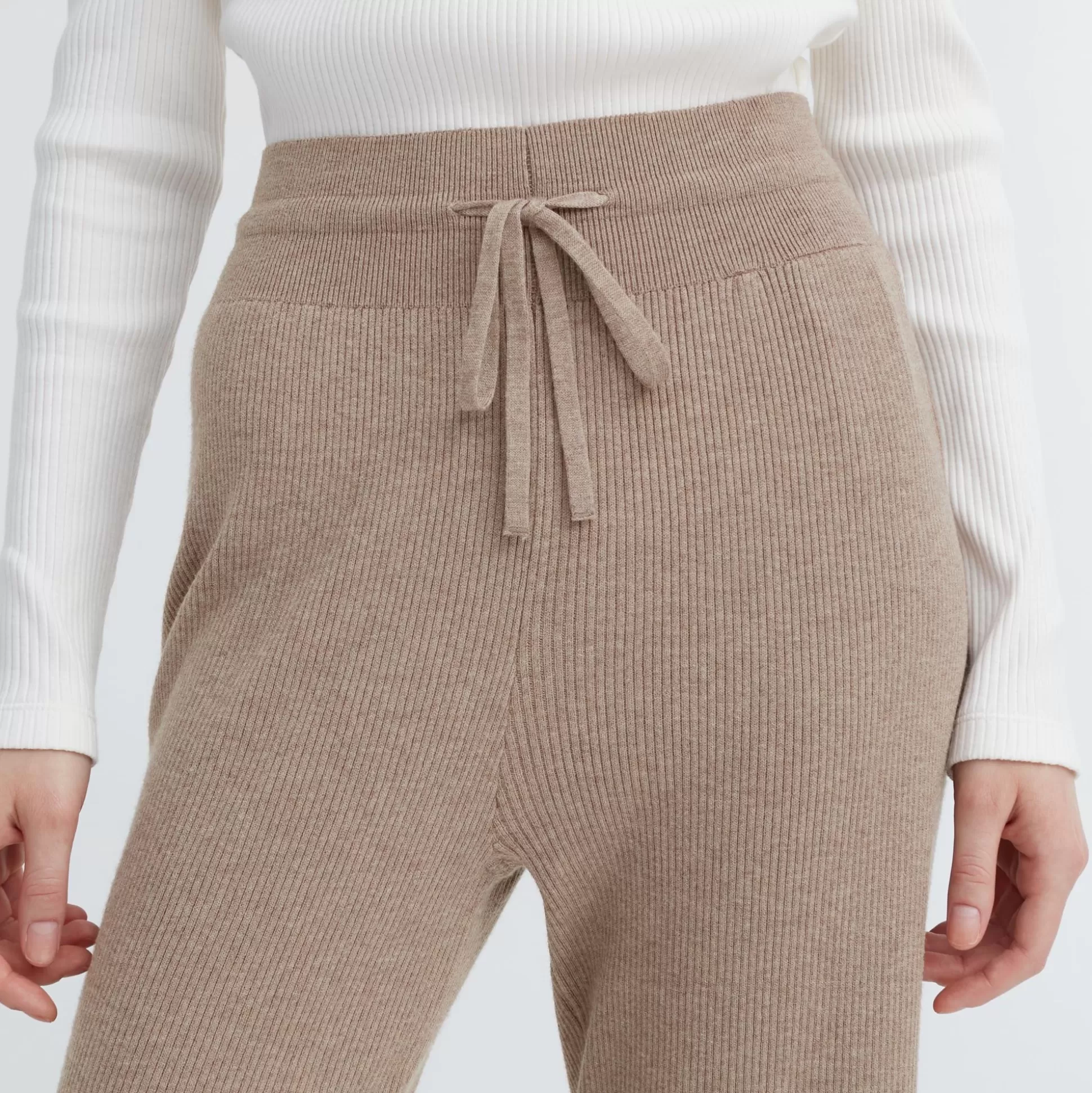 Women UNIQLO Pants<Washable Knit Ribbed Pants