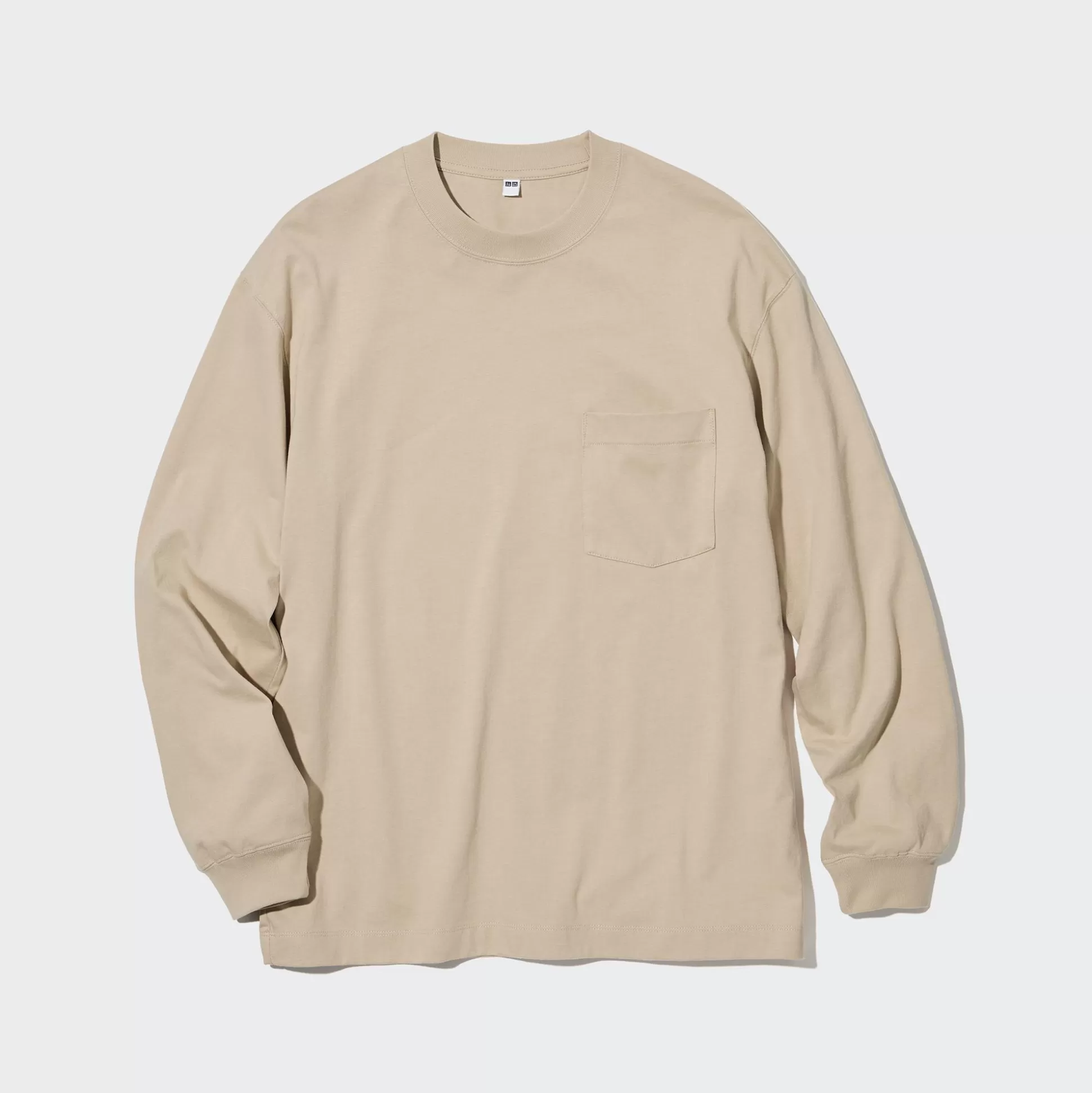 Women UNIQLO T-Shirts<Washed Cotton Crew Neck Long-Sleeve T-Shirt