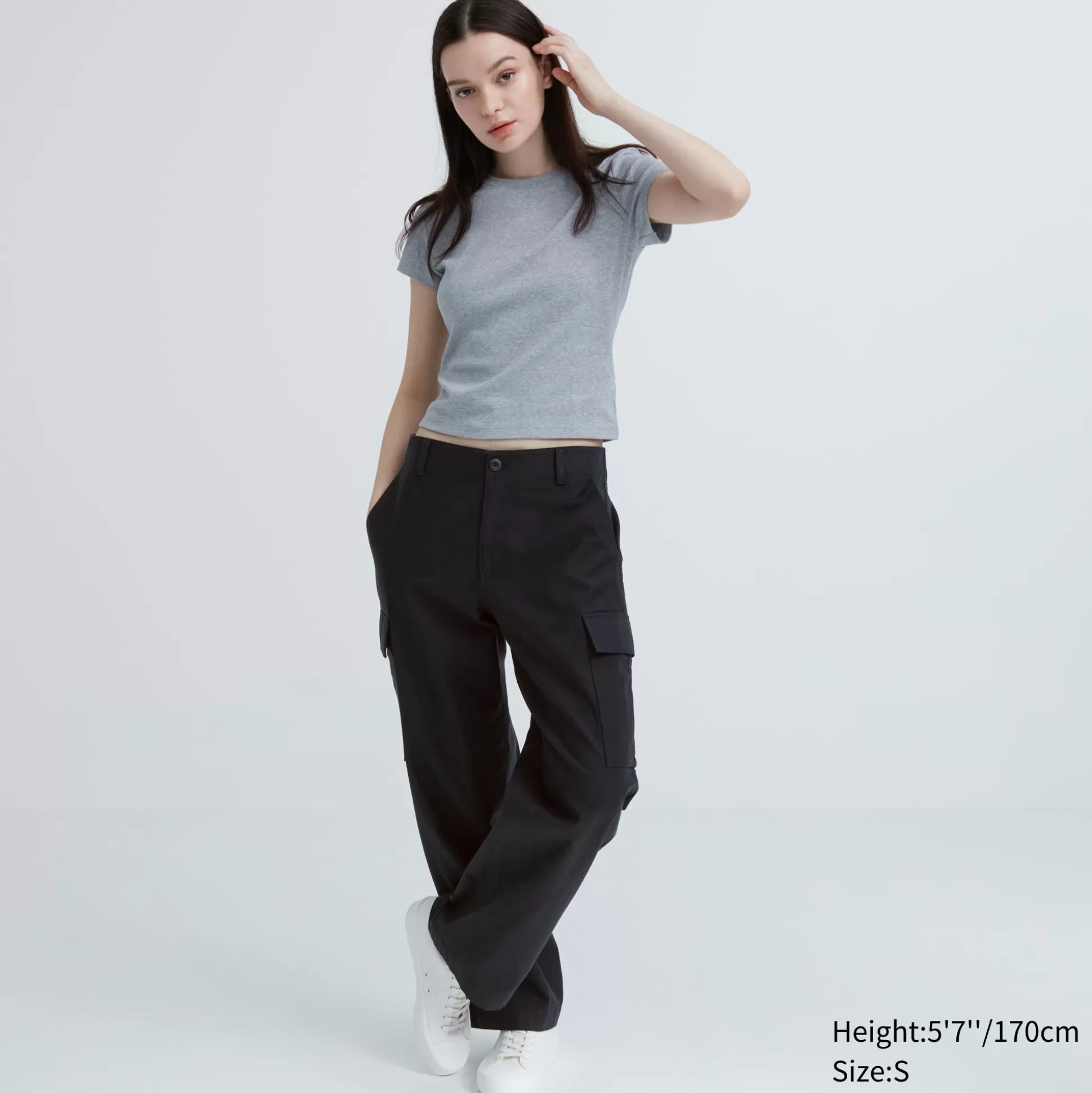 Women UNIQLO Pants<Wide Straight Cargo Pants