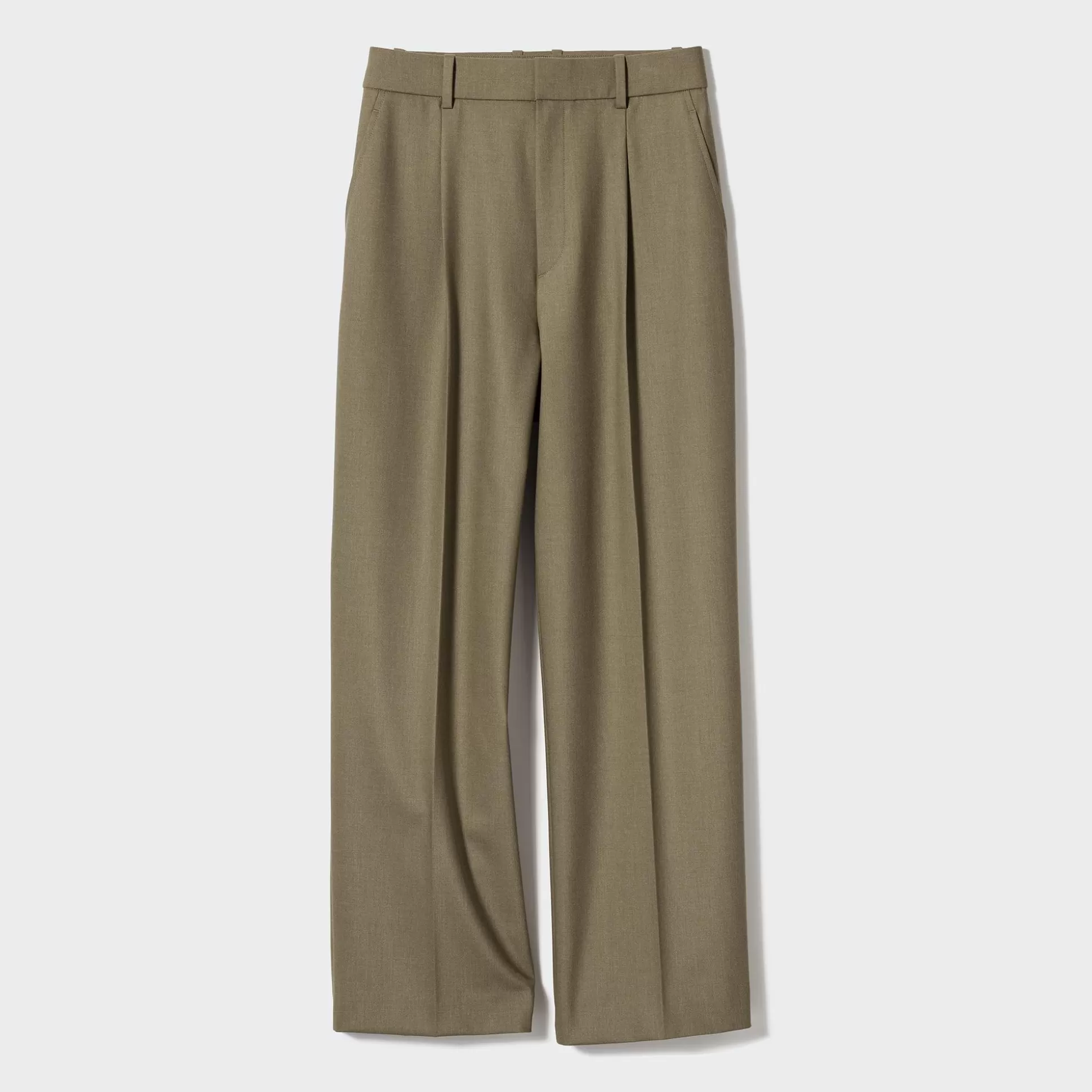 Women UNIQLO Pants<Wide-Fit Pleated Pants