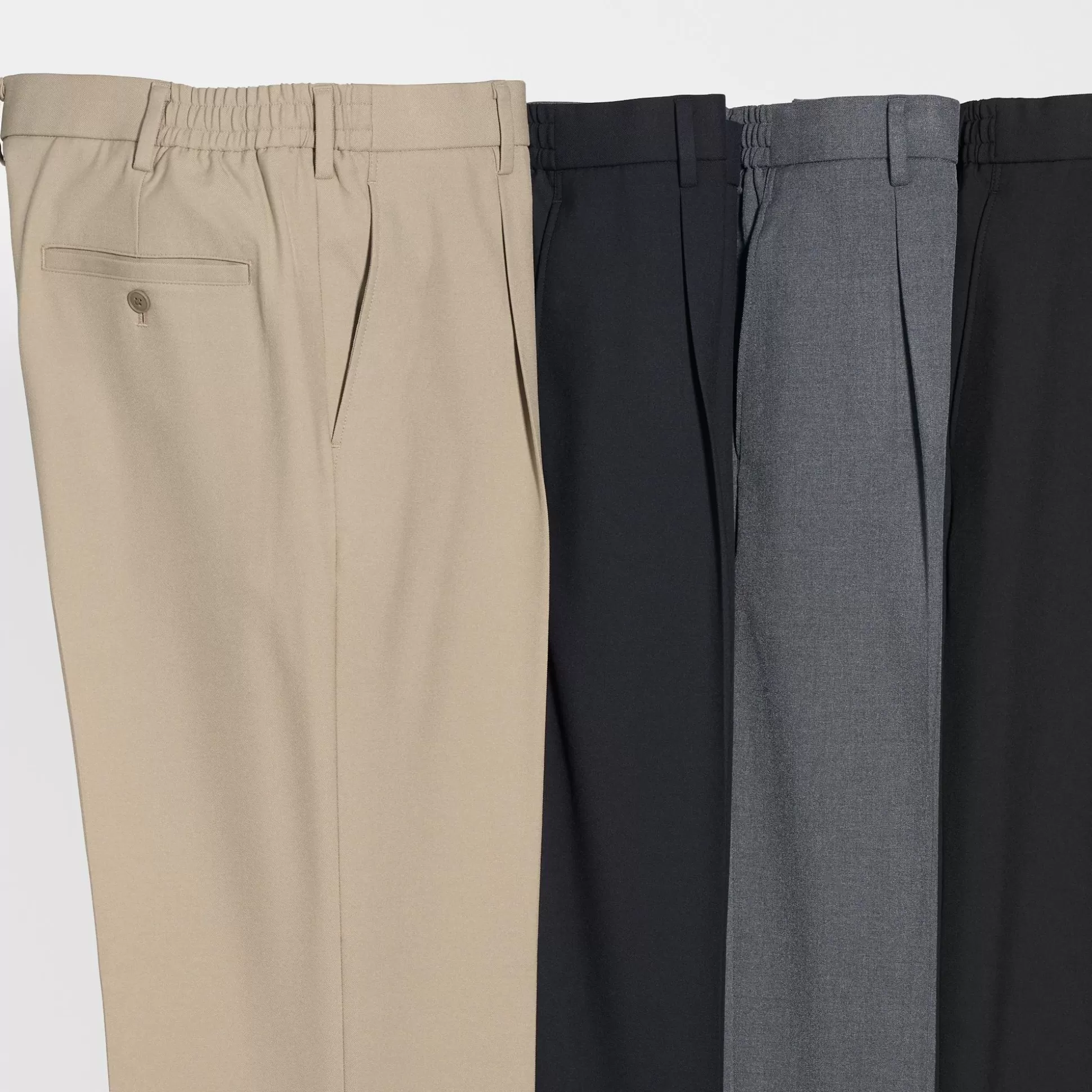 Men UNIQLO Pants<Wide-Fit Pleated Pants