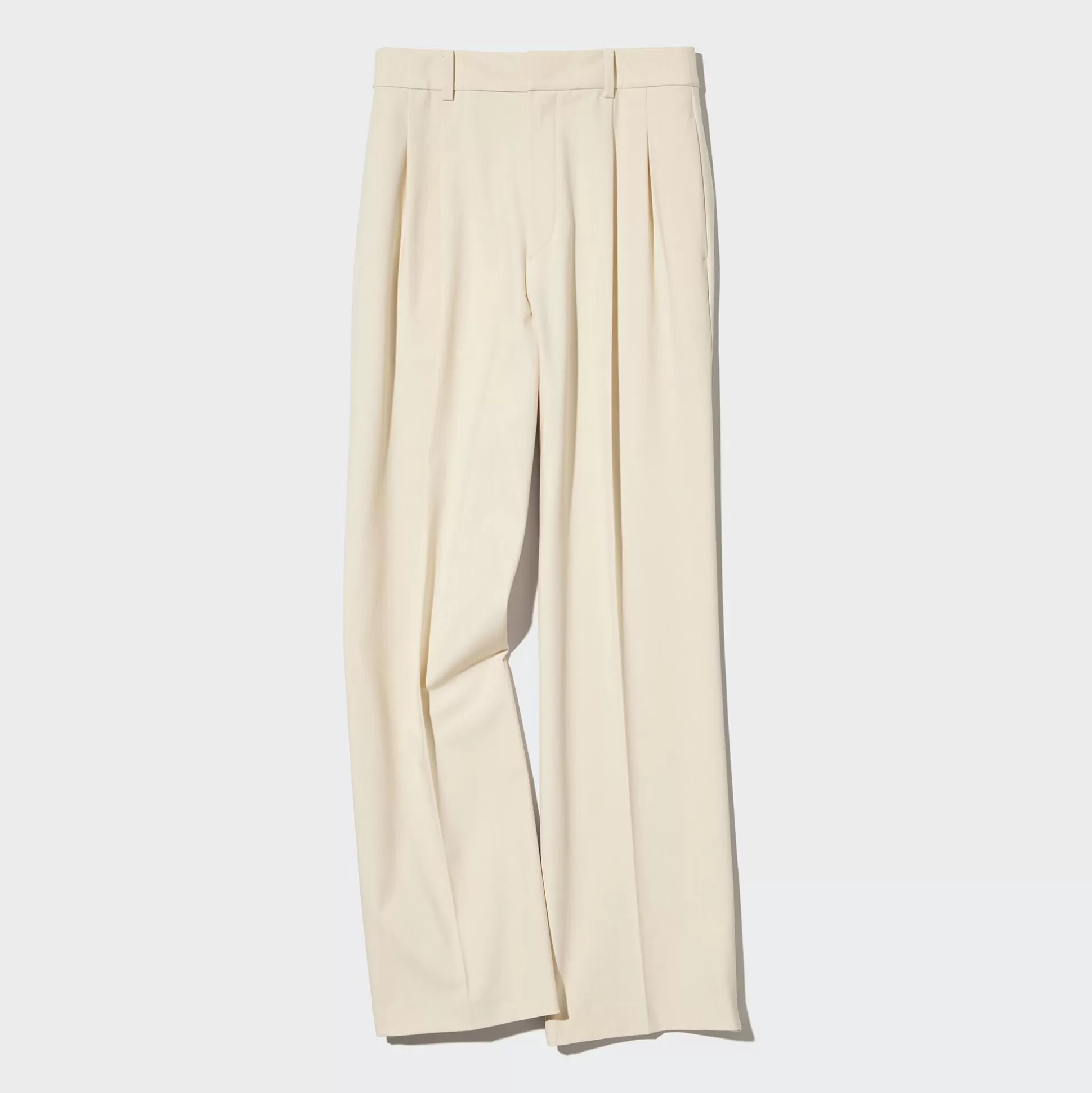 Women UNIQLO Pants<Wide-Fit Pleated Pants (Tall)