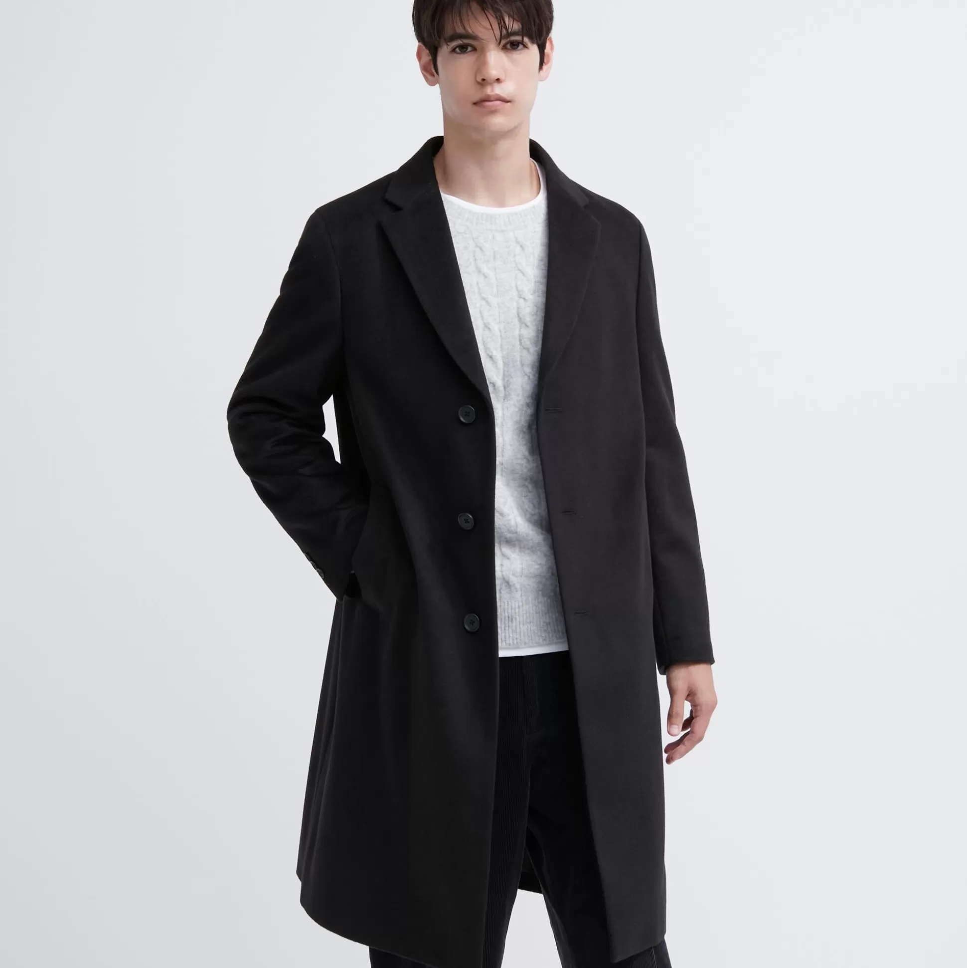 Men UNIQLO Coats<Wool Cashmere Chesterfield Coat